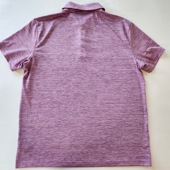 Birdie Bound Men's Purple Polo Shirt Golf Athletic Casual performance sz Large L - Picture 5 of 6